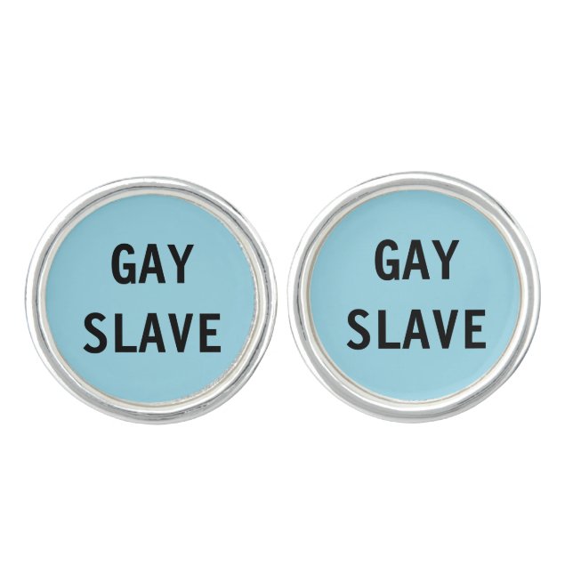 Cuff Links Gay Slave (Front)