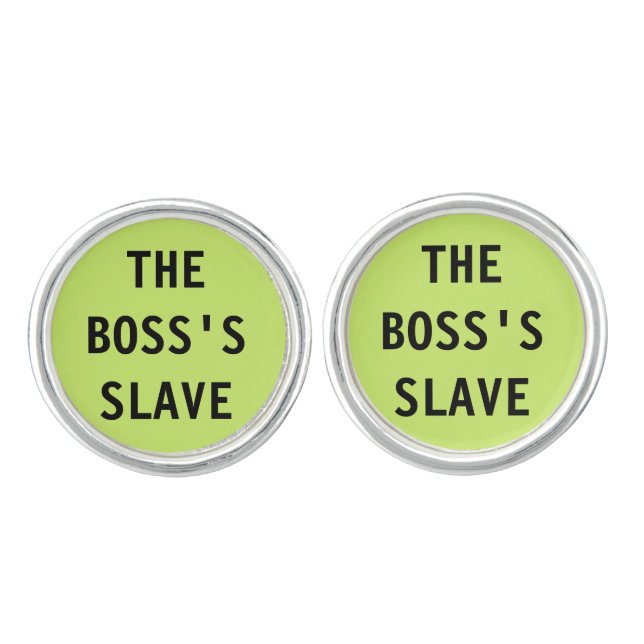 Cuff Links The Boss's Slave (Front)