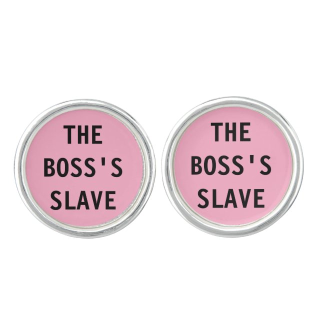 Cuff Links The Boss's Slave (Front)