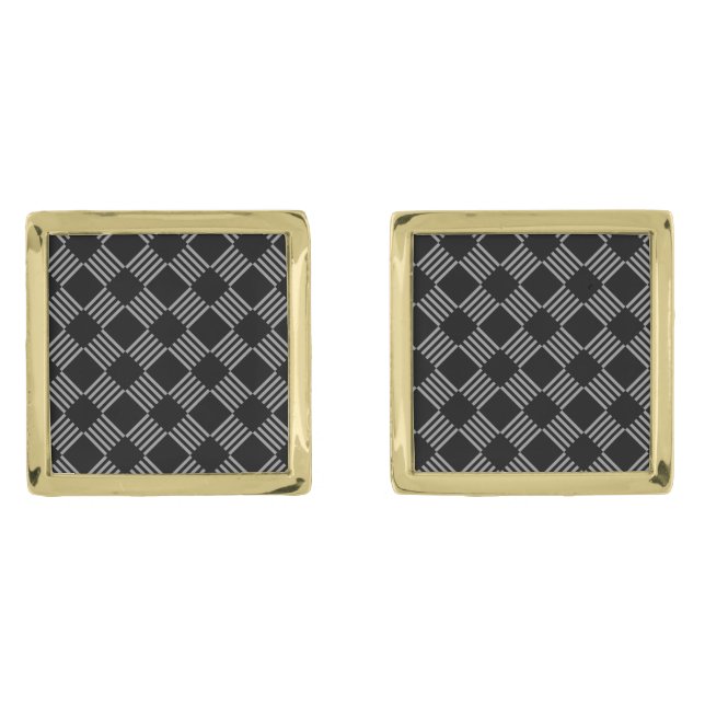 Cufflinks Black Diamond (Front)