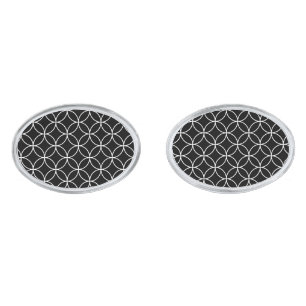 Cufflinks Black & White Circles