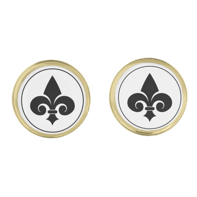 Cufflinks Fleur De Lis (Front)