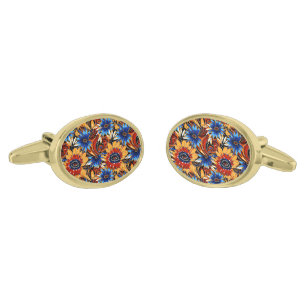 Cufflinks Floral Print