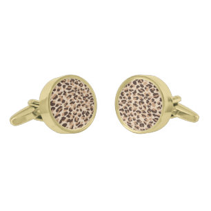 Cufflinks Leopard Print