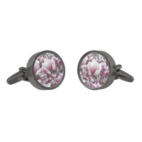 Cufflinks _ Saucer Magnolia