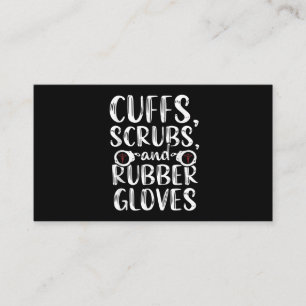 Cuffs Correctional Nurse RN Prison Nursing Medical Business Card