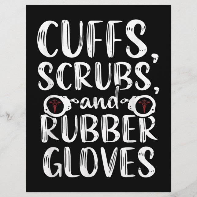 Cuffs Correctional Nurse RN Prison Nursing Medical Letterhead (Front)