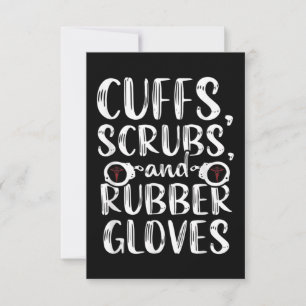 Cuffs Correctional Nurse RN Prison Nursing Medical Note Card