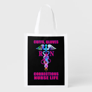 Cuffs Gloves Corrections Nurse Life Correctional N Grocery Bag