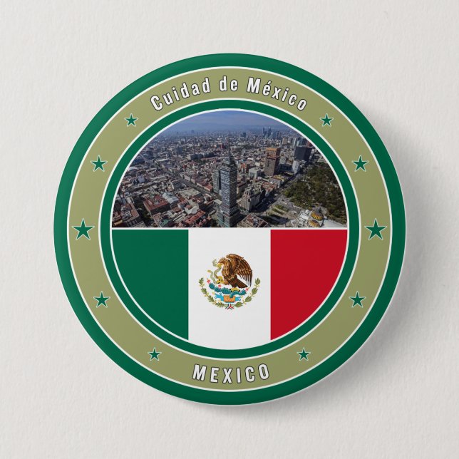 Cuidad de Mexico Button (Front)