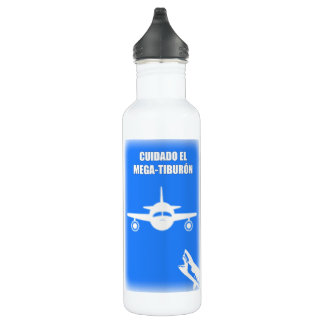 Cuidado El MEga-Tiburon Stainless Steel Water Bottle