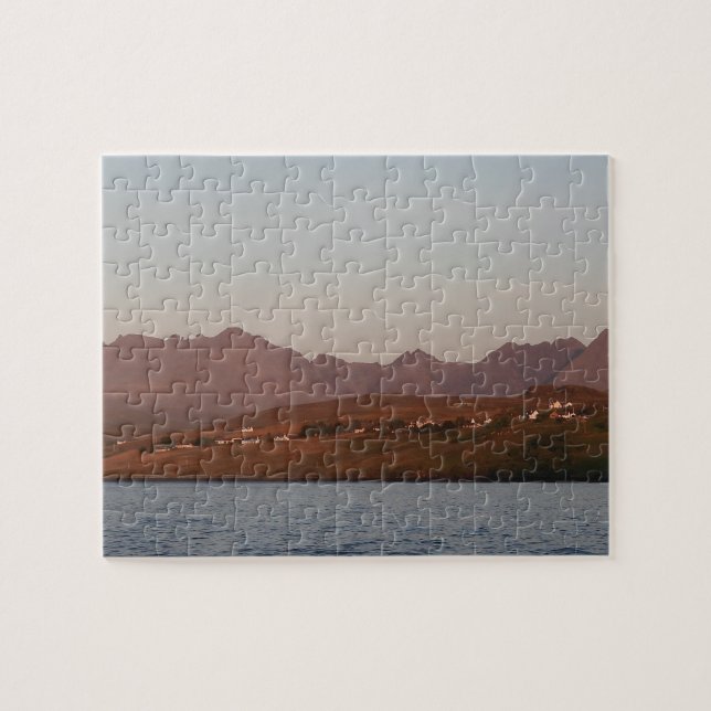Cuillin Hills in Red Sunset Skye Jigsaw Puzzle (Horizontal)