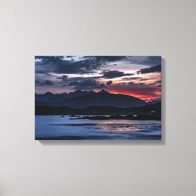 Cuillin Ridge Sunset Isle of Skye  Canvas Print (Front)