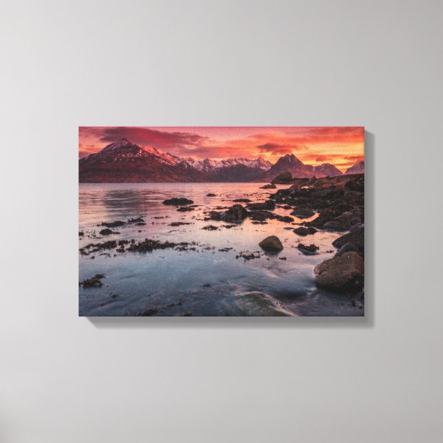 Cuillins from Elgol Isle of Skye Canvas Print (Front)