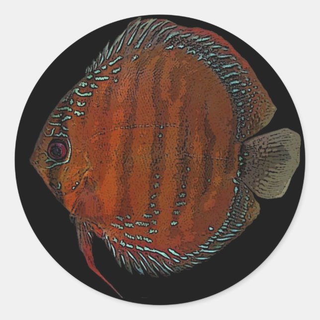 Cuipeua discus classic round sticker (Front)