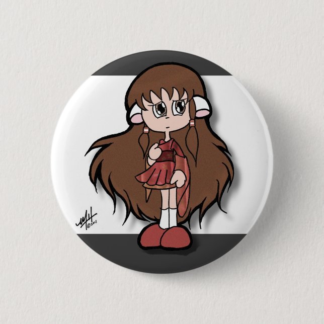 Cukini Cosplay Chi Pinback Button (Front)
