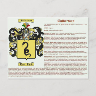 Culbertson (meaning) postcard