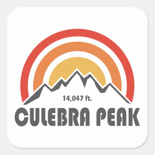 Culebra Peak Square Sticker