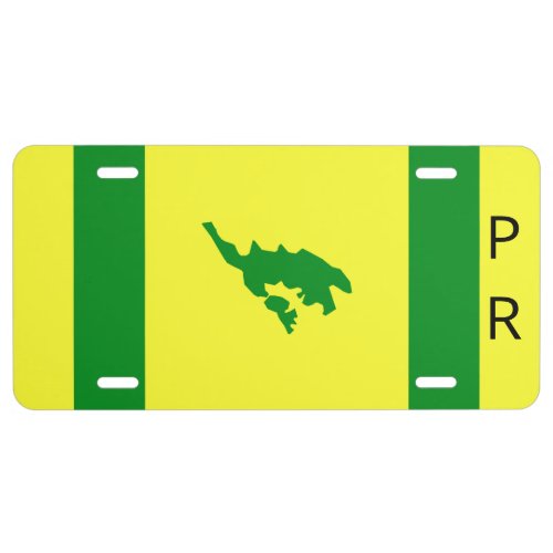 Culebra Puerto Rico Flag License Plate