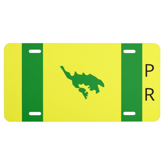 Culebra, Puerto Rico (Flag) License Plate (Front)