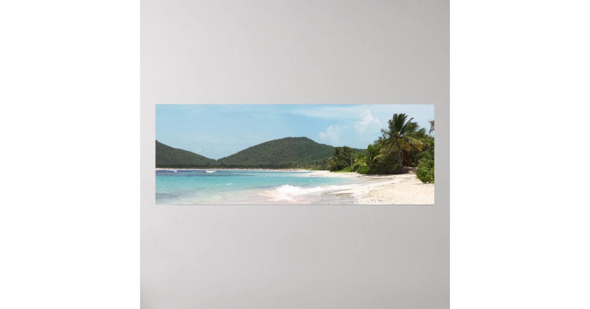 Culebra's Flamenco Beach Puerto Rico Poster | Zazzle