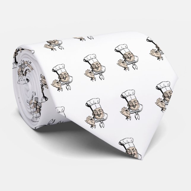 Culinarian's Day Chef's Kiss Neck Tie (Rolled)