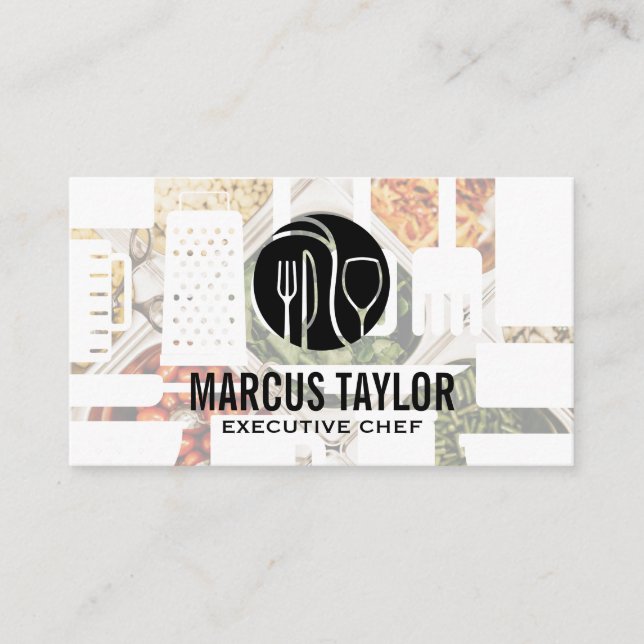 Culinary Arts | Chef | Cooking | Restaurant Business Card (Front)