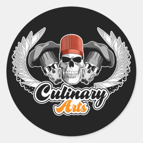 Culinary Arts Executive Chef Classic Round Sticker