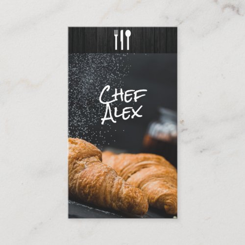 Culinary Arts  Pastry Chef Business Card