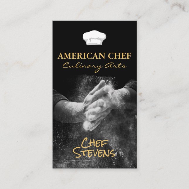 Culinary Arts | Pastry Chef Business Card (Front)