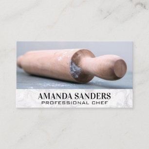 Culinary Arts Rolling Pin Business Card