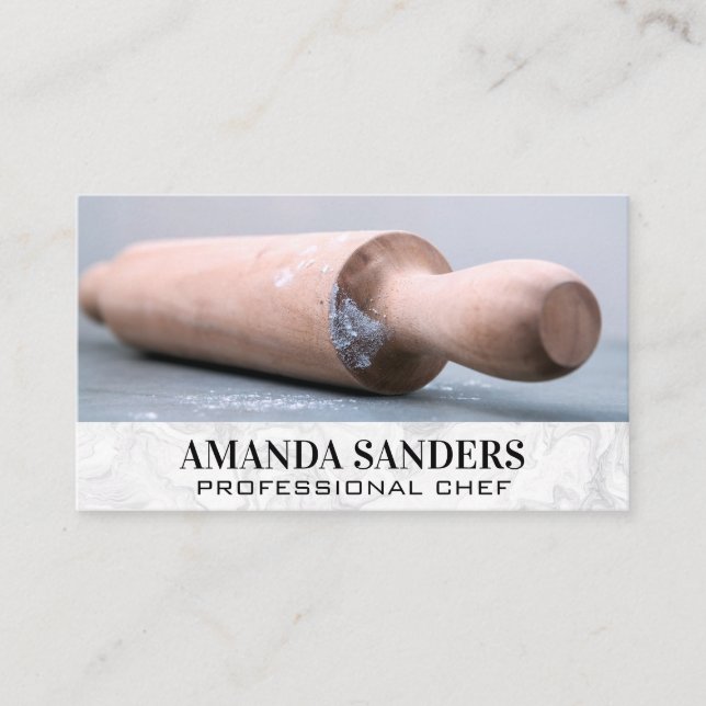 Culinary Arts | Rolling Pin  Business Card (Front)
