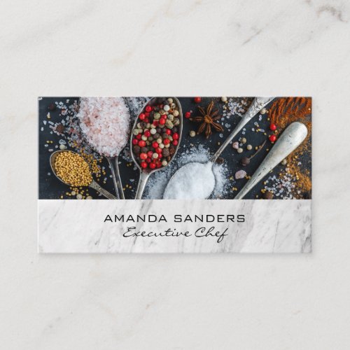 Culinary Arts  Spices Business Card