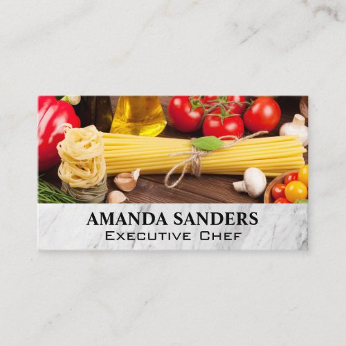 Culinary Arts  Tomatoes Pastas Business Card