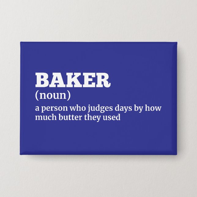 Culinary Baker Definition Button (Front)