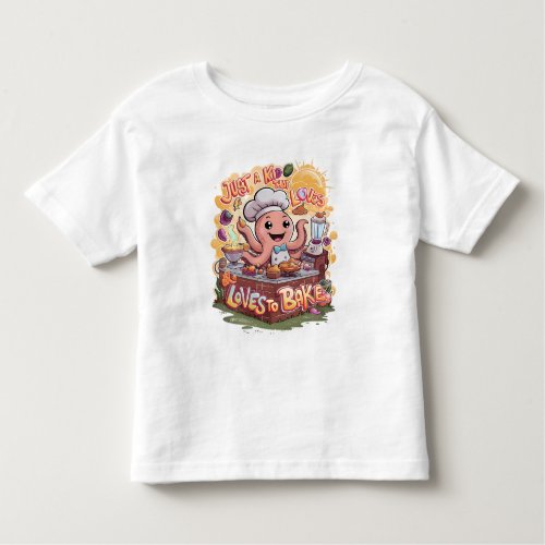 Culinary Cephalopod Octopus Cooking Delight Toddler T_shirt