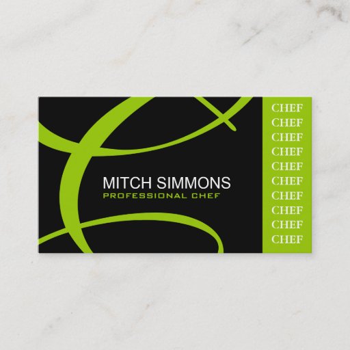 Customizable Culinary Chef Business Cards