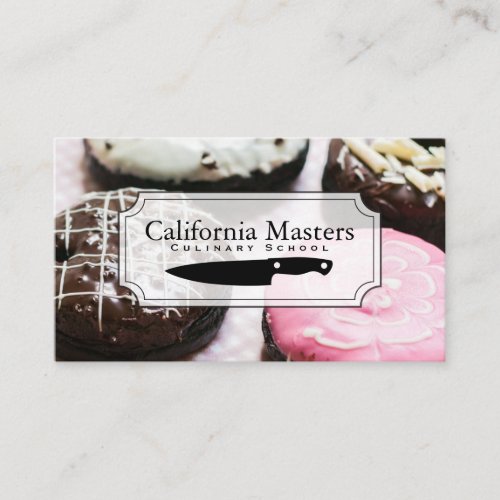 Culinary Chef  Donuts Business Card