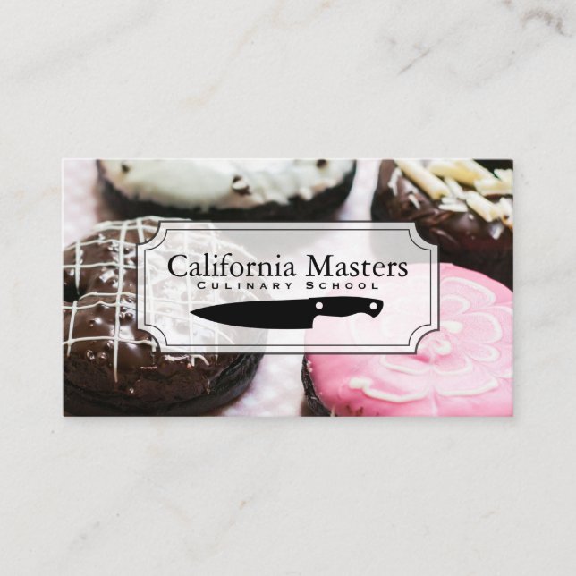 Culinary Chef | Donuts Business Card (Front)