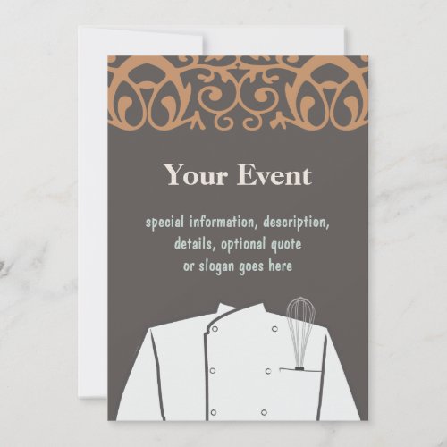 Culinary Chef Invitation