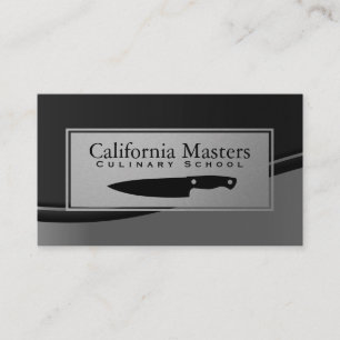 Culinary   Chef Knife   Metallic Wave Business Card