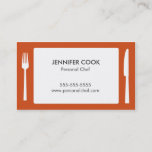 Culinary Chef Placemat Business Card at Zazzle