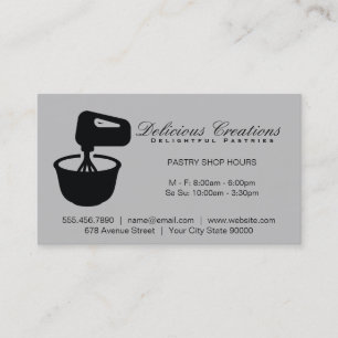 Culinary Chef Restaurant Owner Mixing Bowl Business Card
