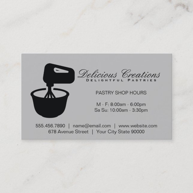 Culinary Chef | Restaurant Owner | Mixing Bowl Business Card (Front)