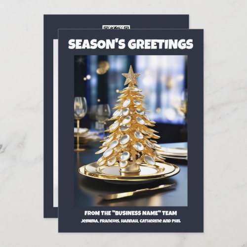 Culinary Christmas teaspoon tree cooking DIY photo Holiday Card