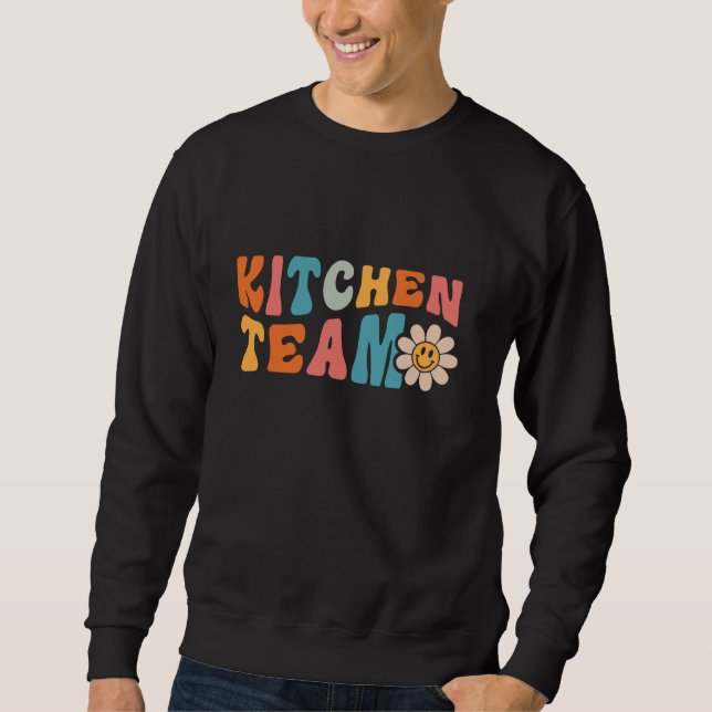Culinary Cook Chef Men Women Cooking - Groovy Kitc Sweatshirt (Front)