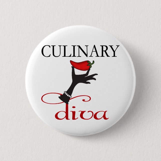 Culinary Diva Button (Front)