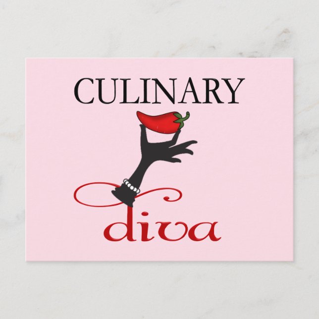 Culinary Diva Postcard (Front)