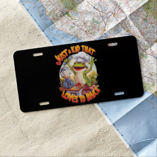 Culinary Frog: Frogtastic Blender Magic License Plate