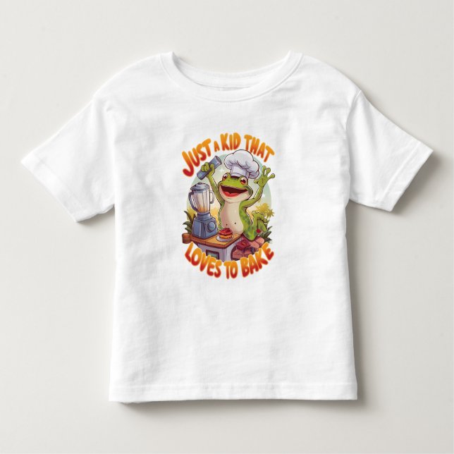 Culinary Frog: Frogtastic Blender Magic Toddler T-shirt (Front)